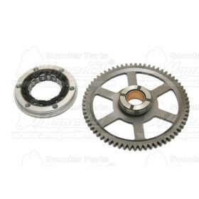 Önindító szabadonfutó + fogaskoszorú