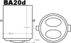 Izzó 12V 35/35W