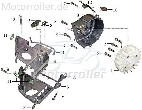 Ventilátor lapát GY6 4T 125-150