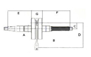 Főtengely Piaggio 4T 50