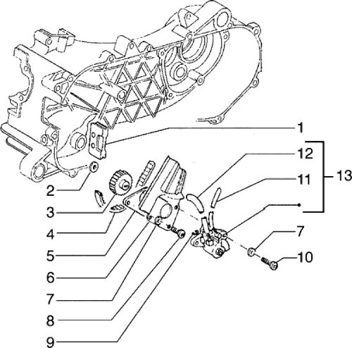 Olajpumpa meghajtó fogaskerék 2T LC 50-180