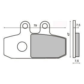 Fékbetét első jobb