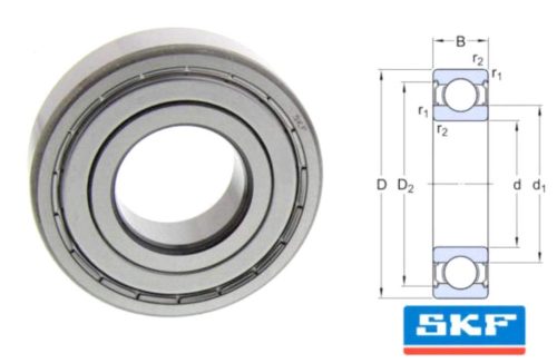 Első kerék csapágy 6201 C3 ZZ