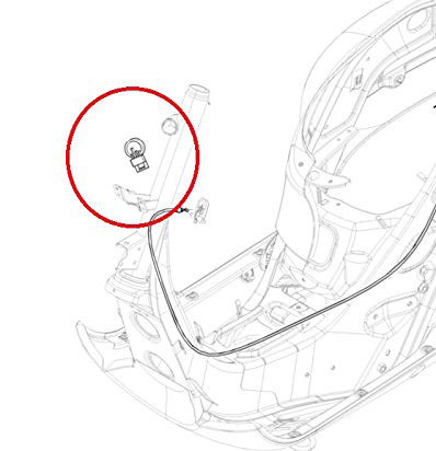 Gyújtáskapcsoló érintkező aljzat