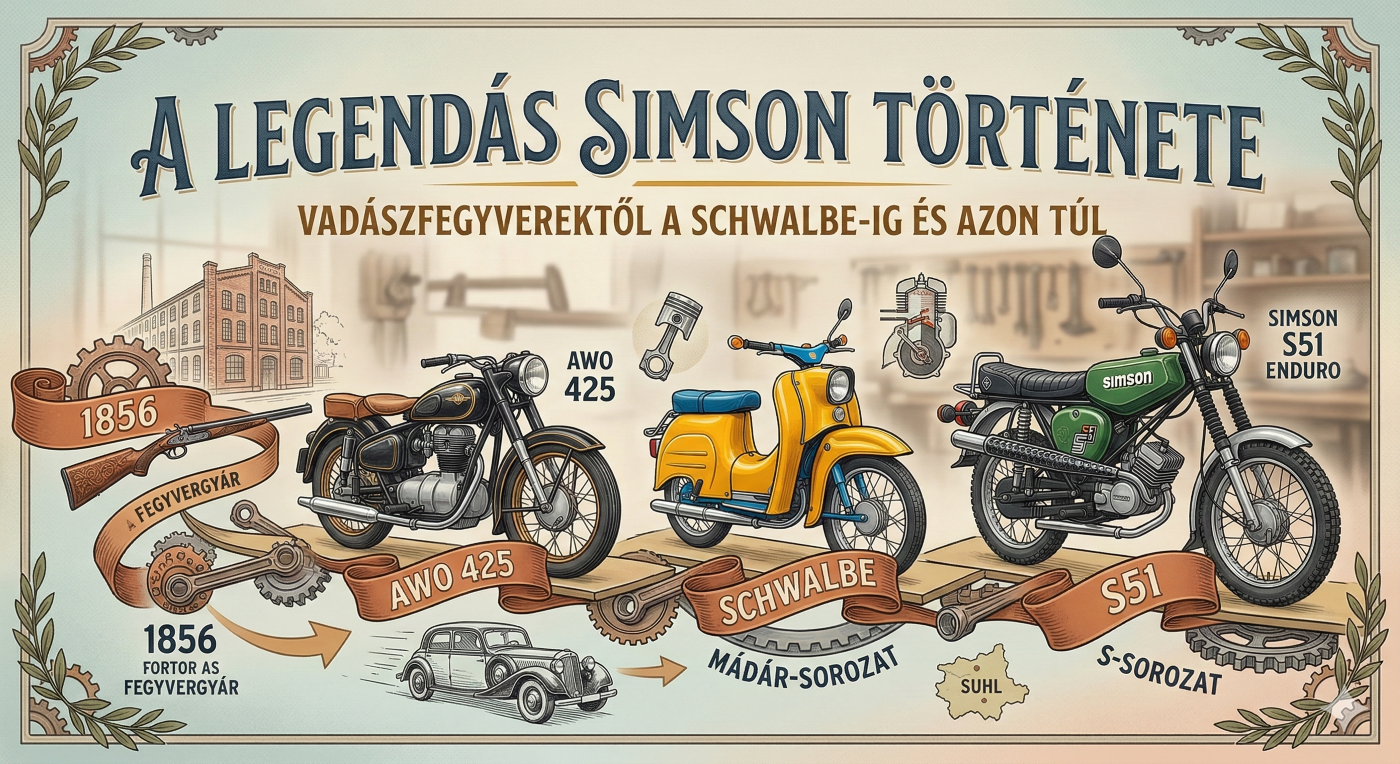 A legendás Simson története: A vadászfegyverektől a Schwalbe-ig és azon túl