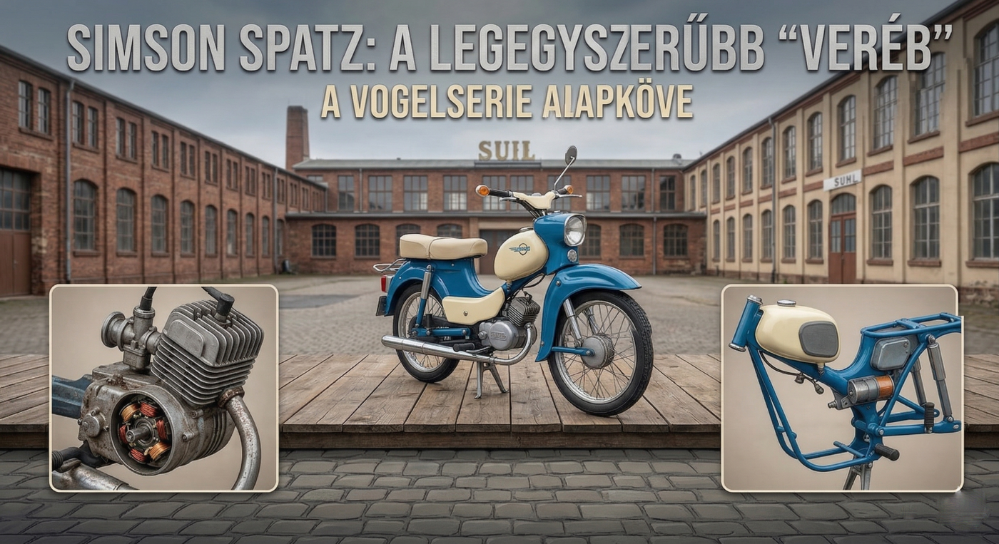 A suhli "Veréb": A Simson Spatz (SR 4-1) teljes története és technikai világa